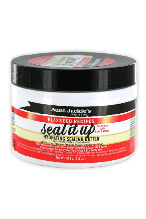 AUNT JACKIE'S Flaxseed Hydrating Sealing Butter (7.5oz), Sareya Beauty Supply Store